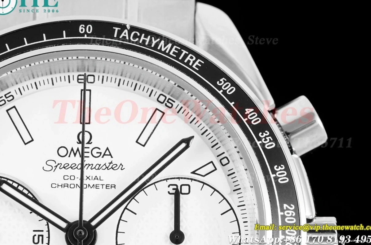 A7750 Racing Master SS 40mm Speedmaster White Dial HKF SS 0125